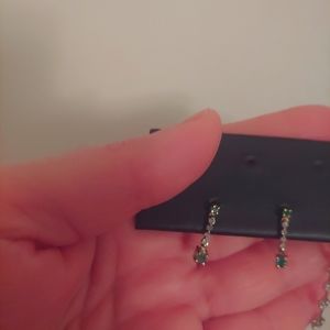 COPY - Brand new 10k dıamond emerald esrings